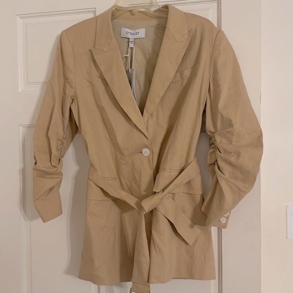 Jackets & Blazers - NWT Derek Lam belted lightweight khaki blazer